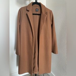 Zara Camel Wool Coat